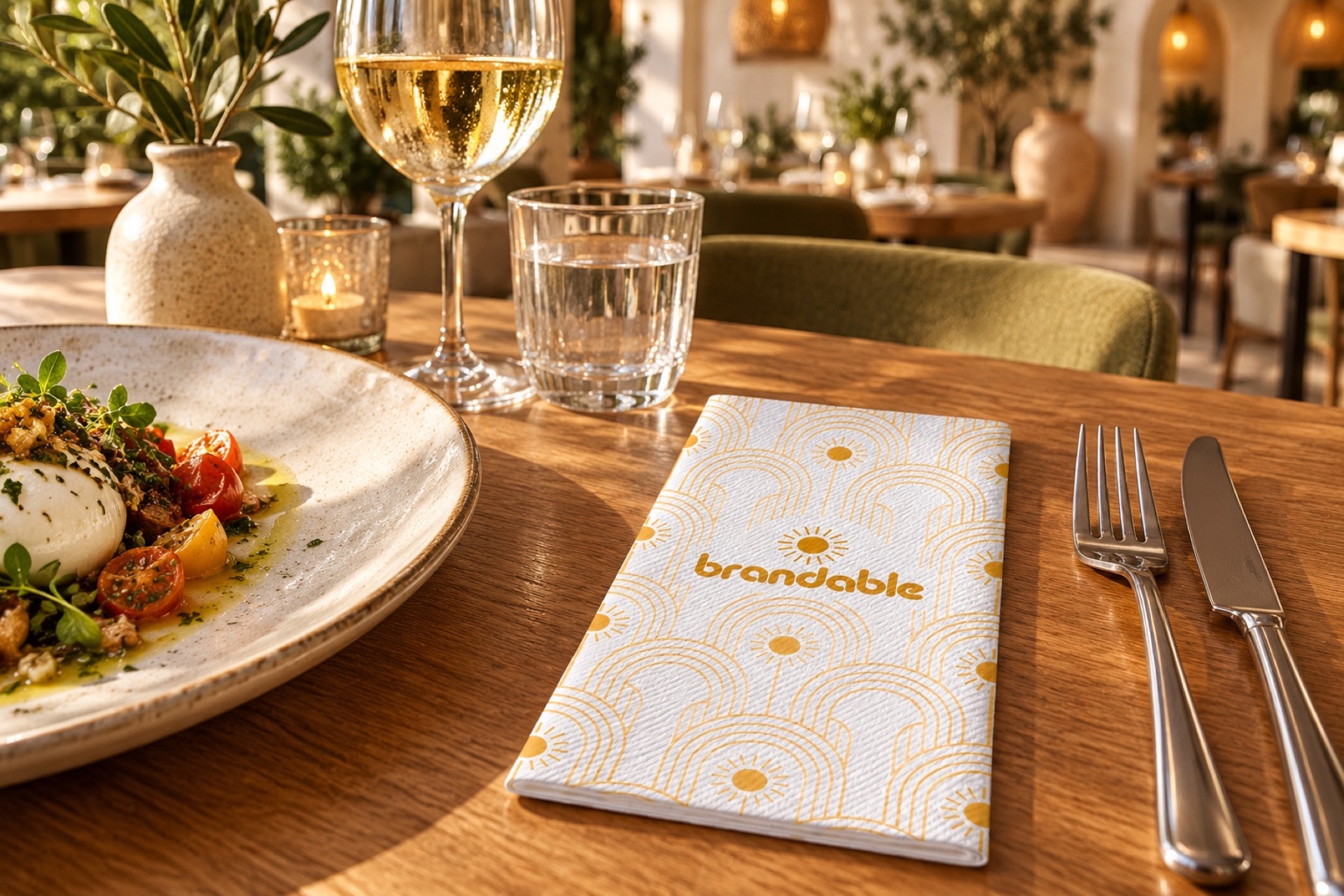 Bedrukte servetten