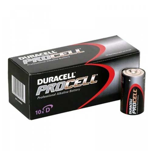3050530 Batterij Duracell Industrial Alkaline Type D 1,5v 10st